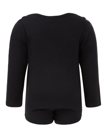 Black Onesie with Green Elements-1