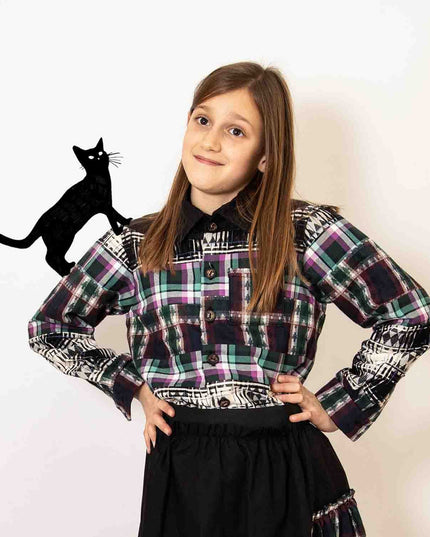 „Designer‑Karohemd im Mixed‑Tartan‑Stil“