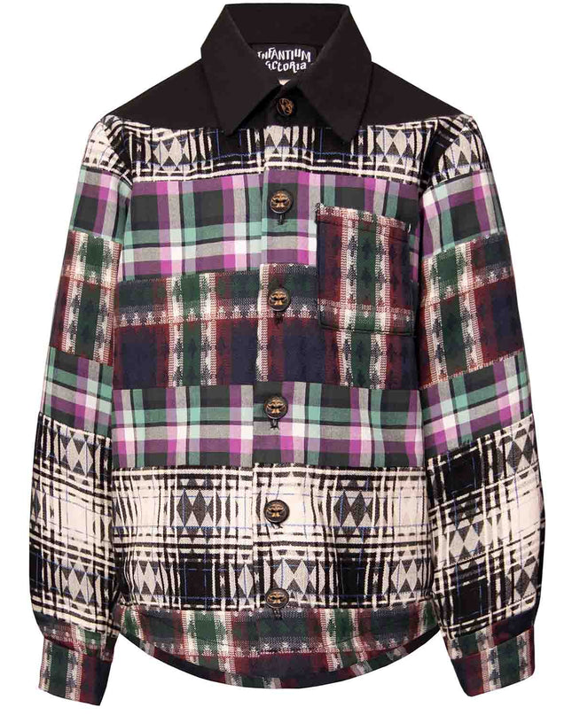„Designer‑Karohemd im Mixed‑Tartan‑Stil“