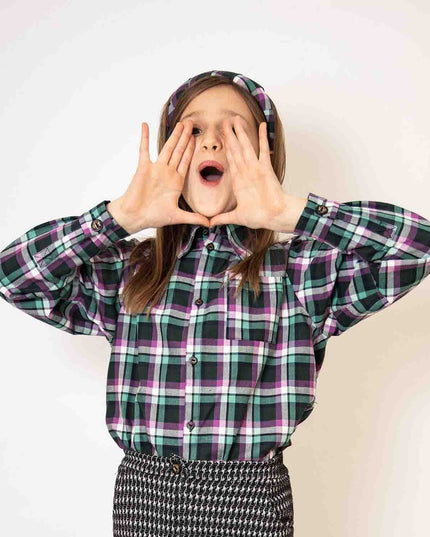 Fancy Tartan Shirt for Kids-2