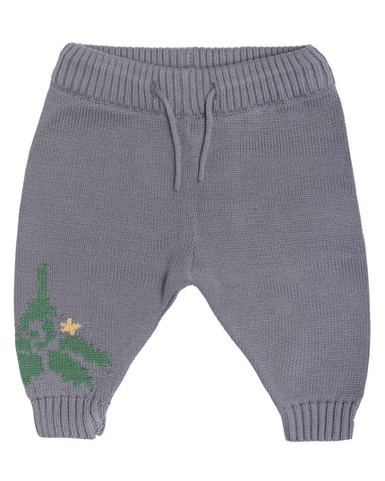 Baby Christmas Leggings in Grey-0