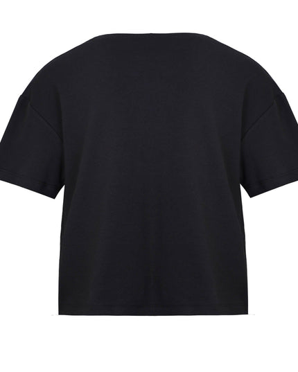 „Designer‑Oversize‑T‑Shirt in Schwarz – handbemalt“