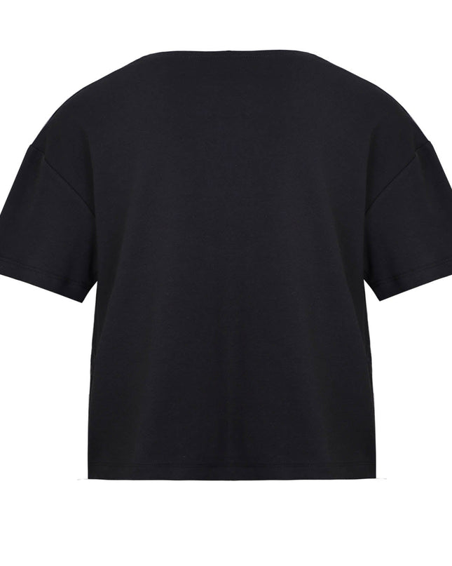 „Designer‑Oversize‑T‑Shirt in Schwarz – handbemalt“