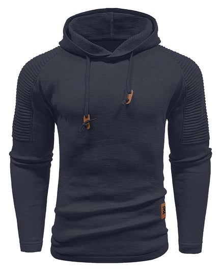 Men's Sweatshirt Spring Casual Knit Pullover Sweater Hoodies Drawstring Hooded Pullover Comfortable Clothing Us Size