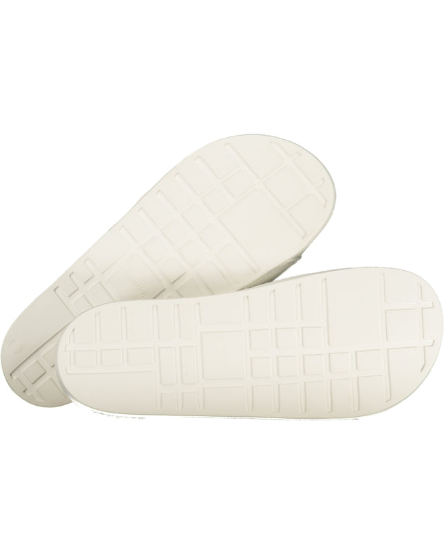 CALVIN KLEIN MEN'S WHITE SLIPPER FOOTWEAR