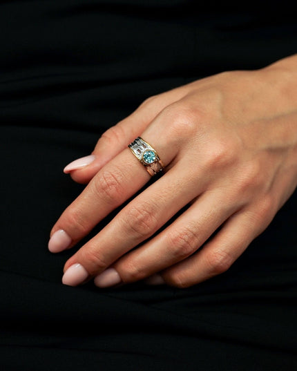 Ring Stella Azzurra - Sterling Silver Sky Blue Topaz Ring-1