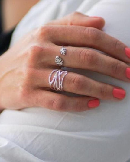 Ring Symphony - Sterling Silver Gold Plated Elegant Ring-1